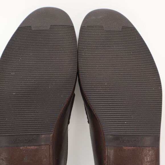 Santoni Mens Size 13 B Brown Leather Penny Loafers Made In Italy Vibram Sole main image 13